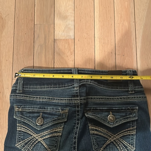 Wallflower ‘Luscious Curve’ Style Womens 2000s Style Denim Double Button Sz 1 - Picture 7 of 14